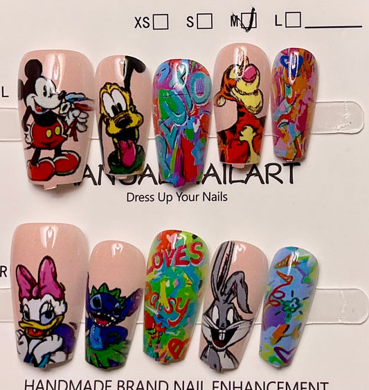 Cartoon Craze Press On Nails