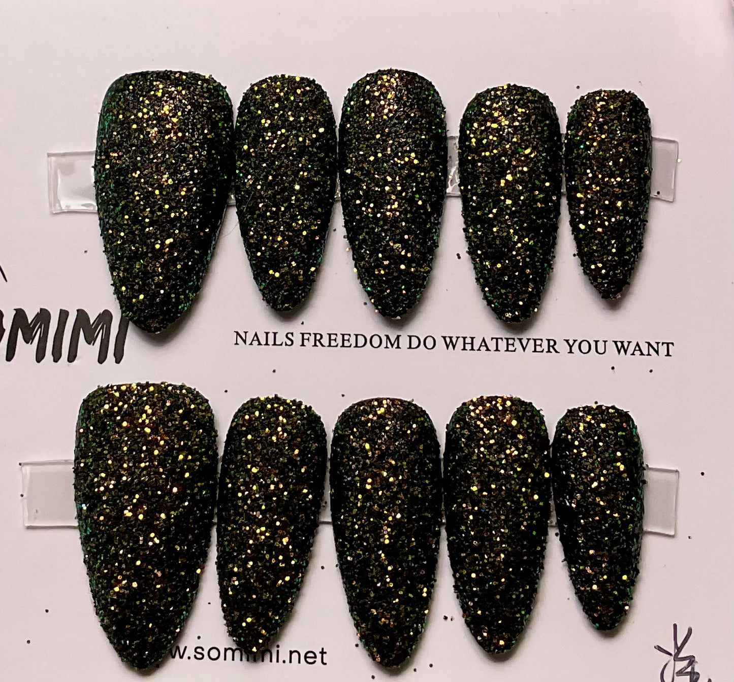 Hello Glitter Press On Nails