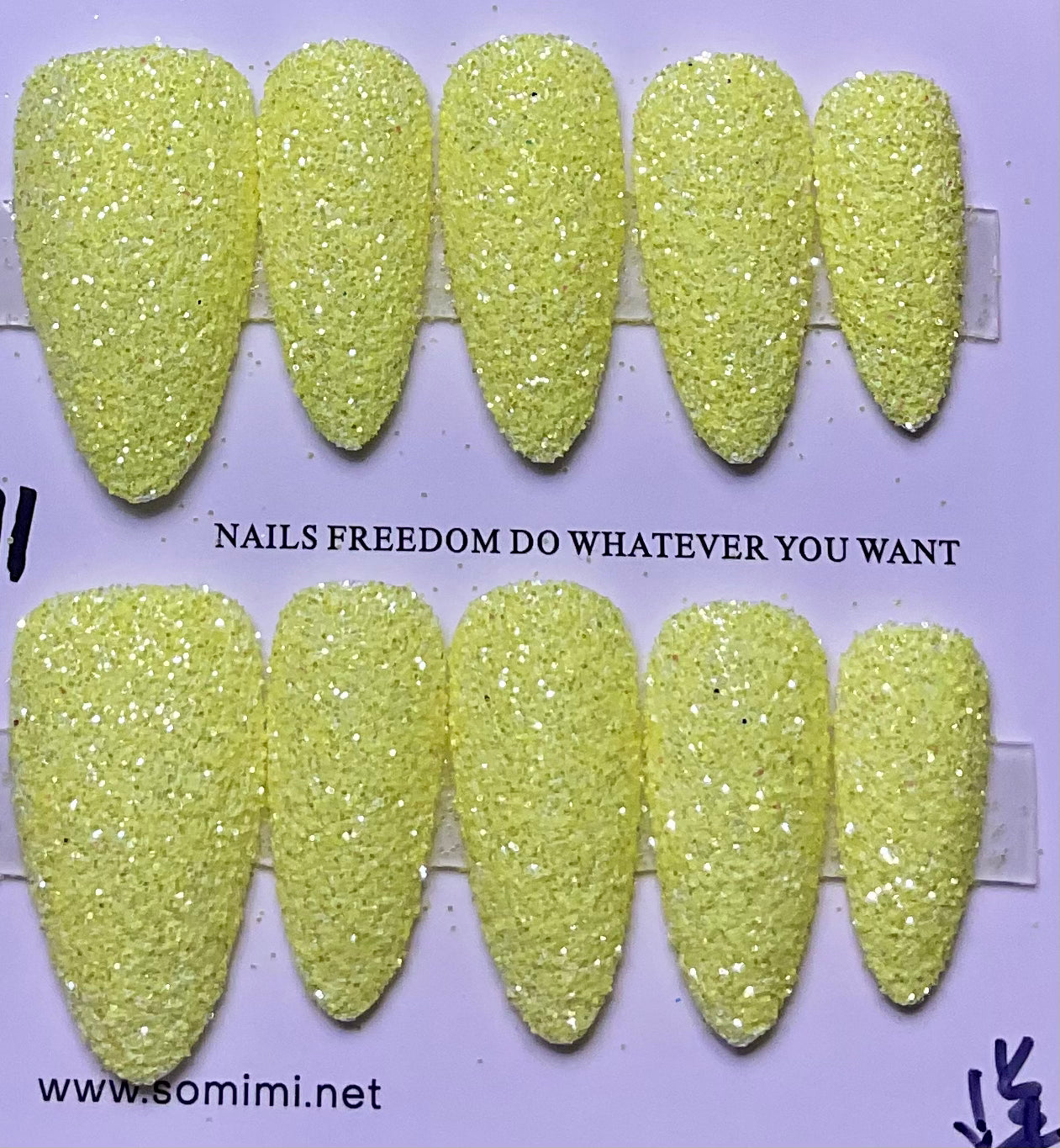 Hello Glitter Press On Nails