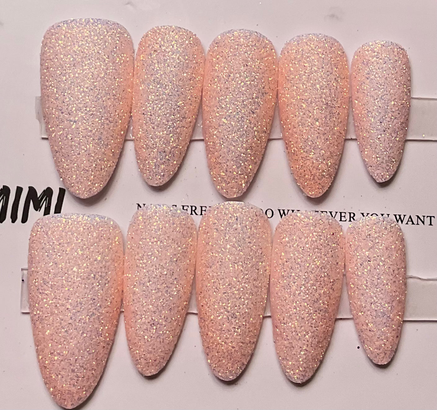 Hello Glitter Press On Nails