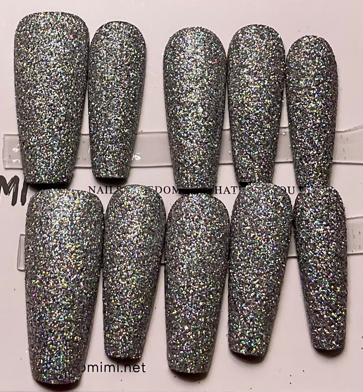 Hello Glitter Press On Nails