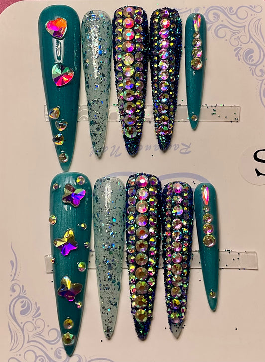 Mystic Mermaid Press On Nails