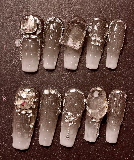 Crystal Twilight Press On Nails
