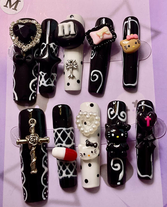 Dark Academia Press On Nails