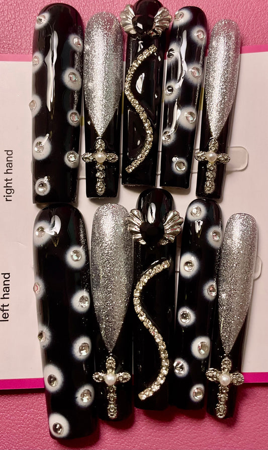 Mystic Midnight XXL Press On Nails
