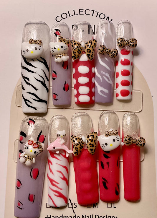 Unleash Your Inner Kitty Press On Nails