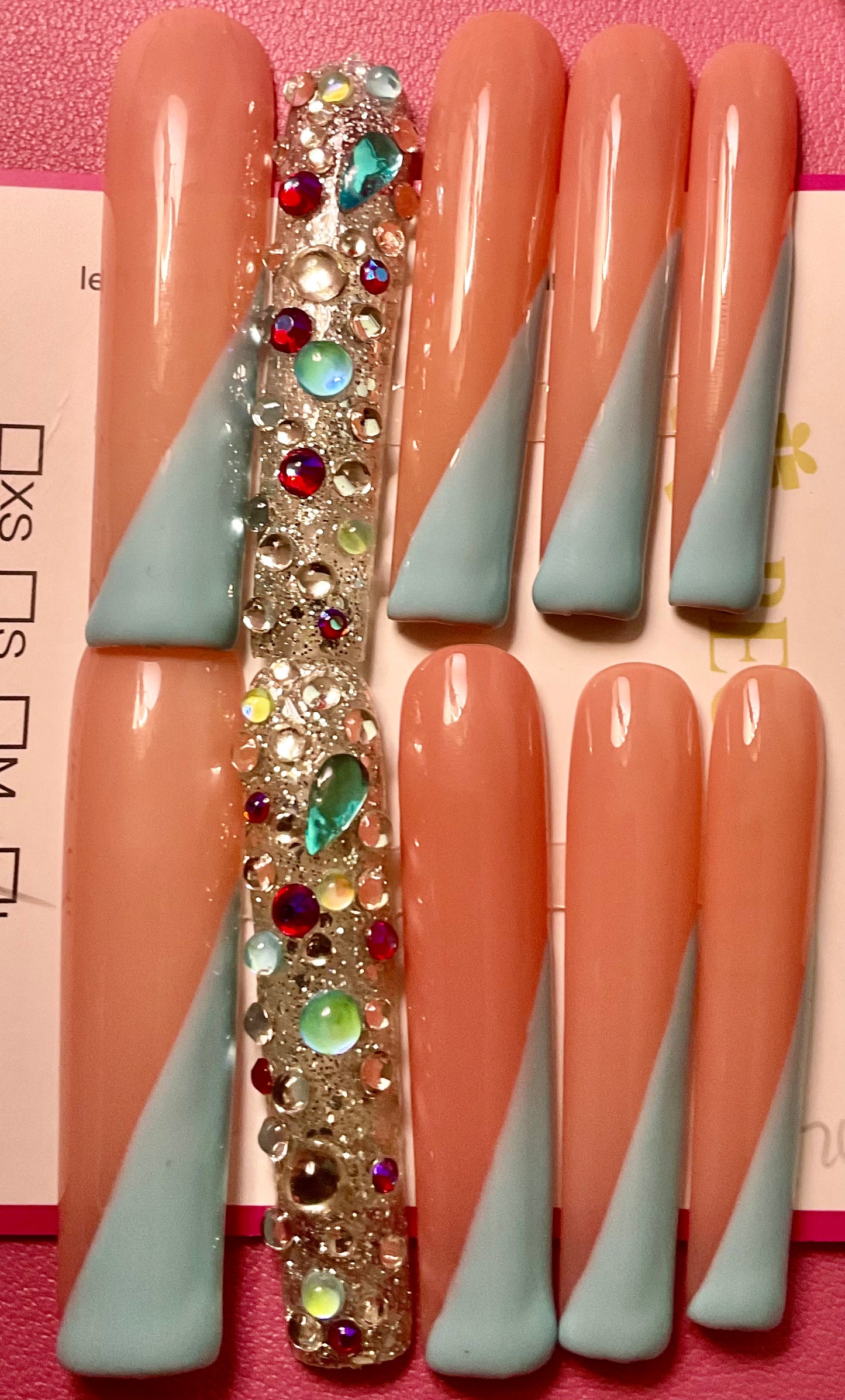 Crystal Cascade Press On Nails