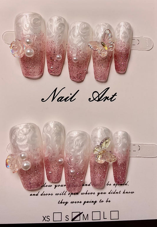 Enchanted Blossom Press On Nails