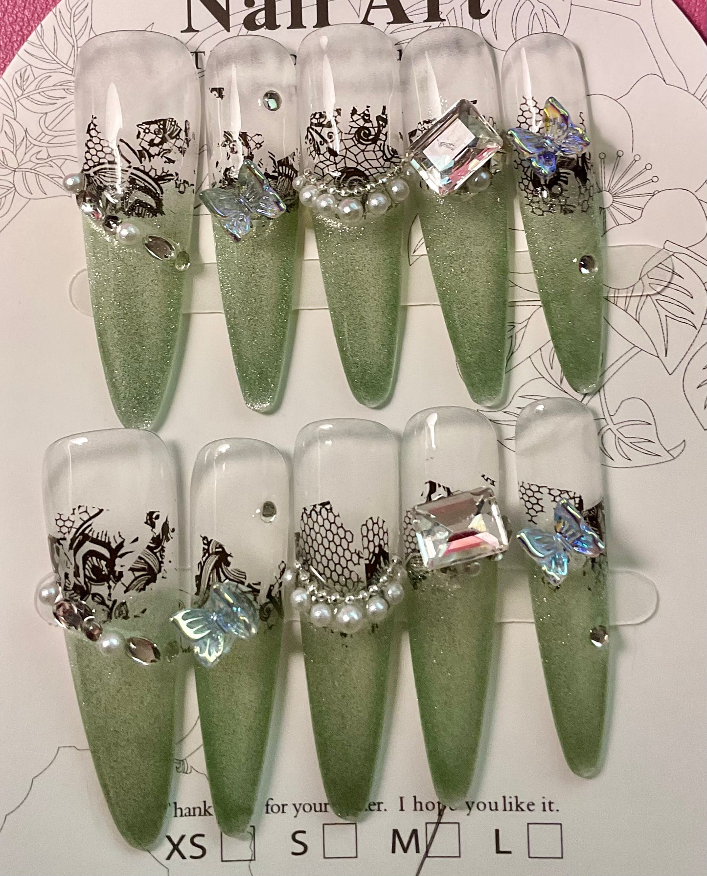 Enchanted Garden Press On Nails
