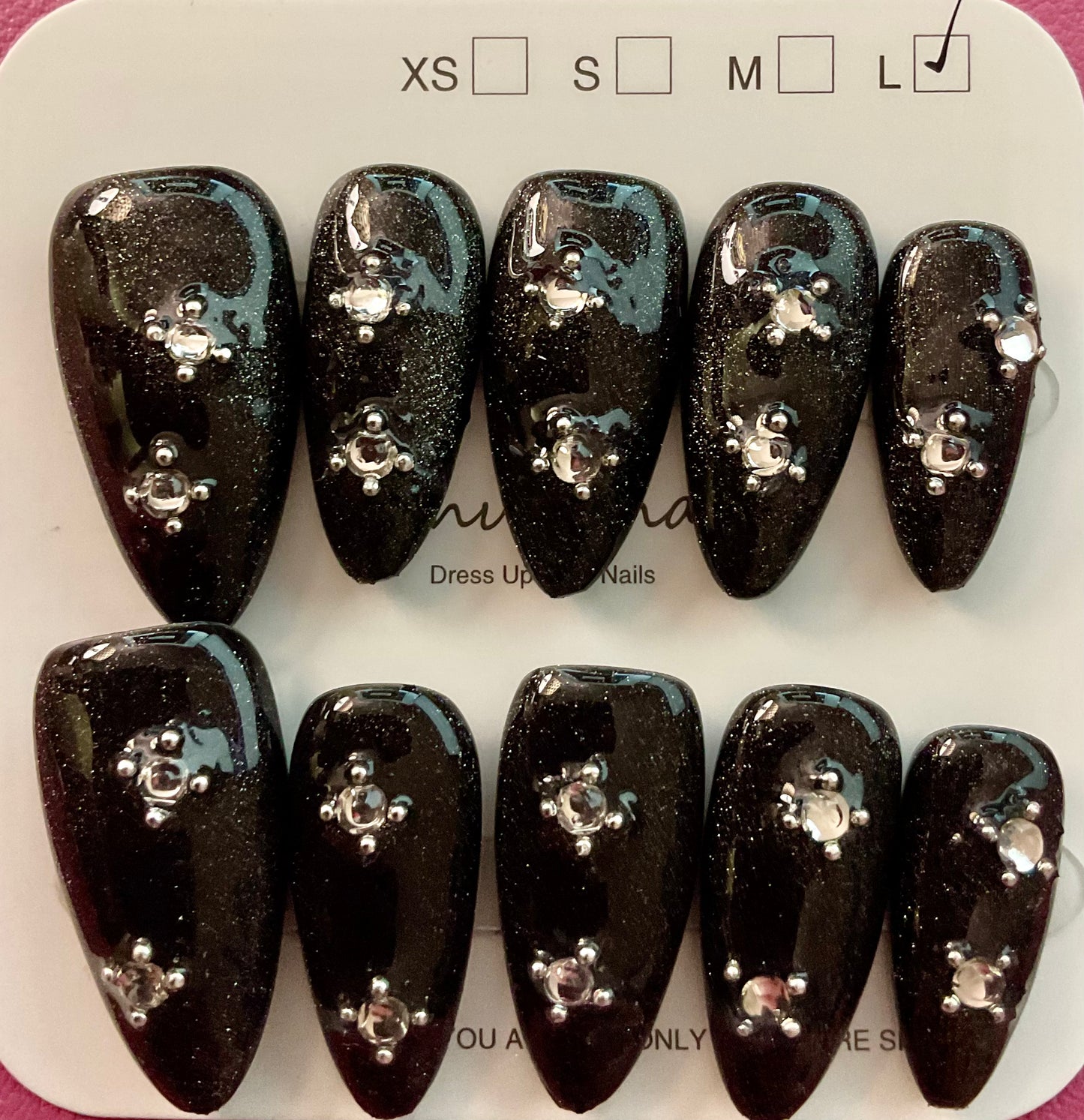 Midnight Constellations Press On Nails
