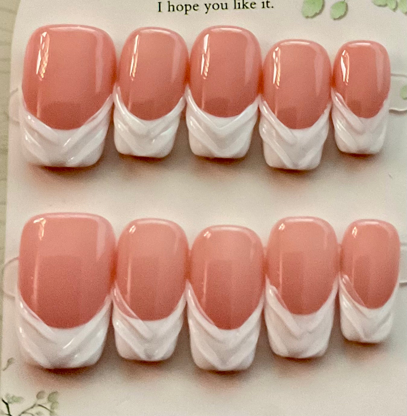 Vivid Chevron Press On Nails