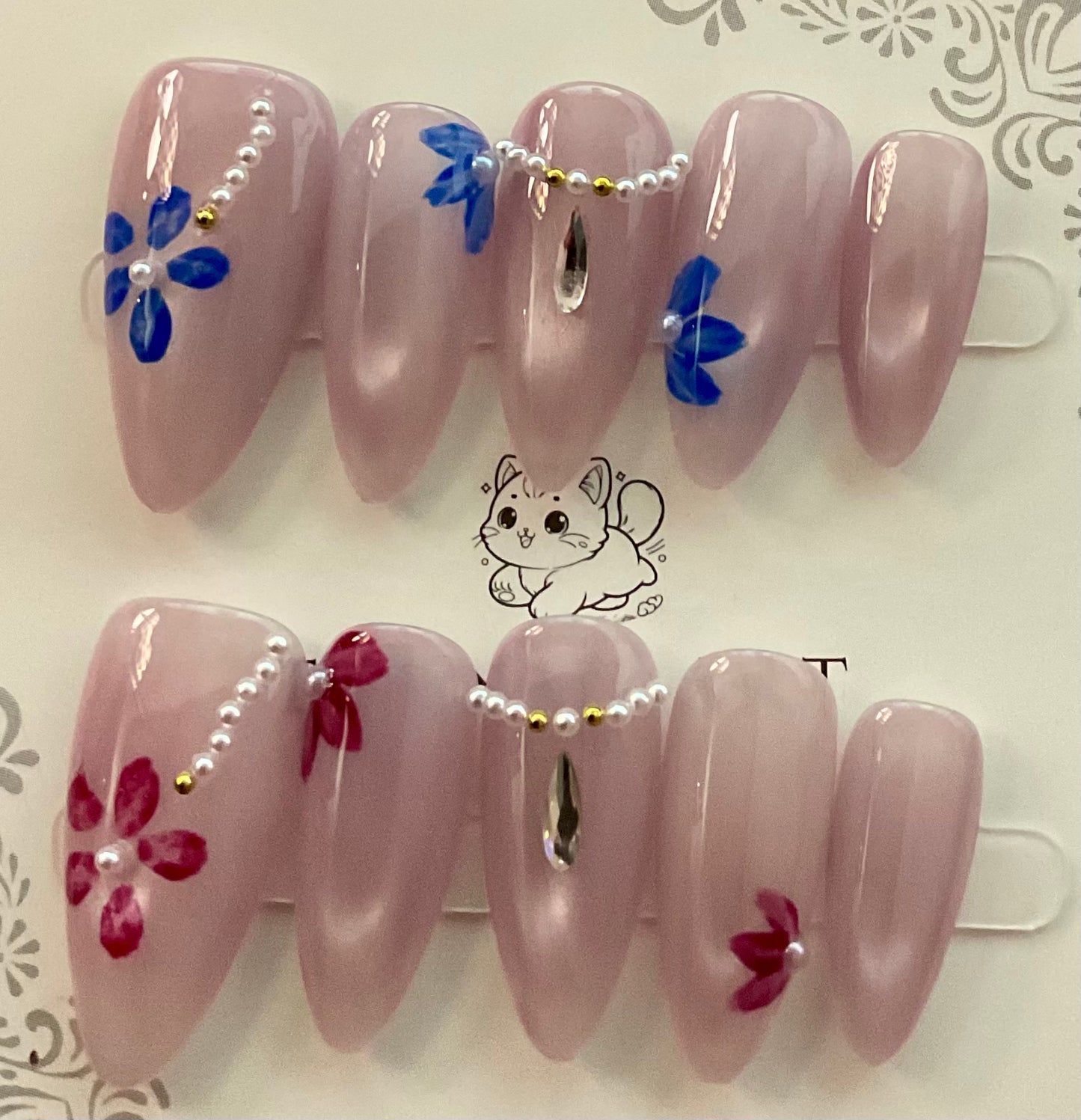 Blossom Charm Press On Nails
