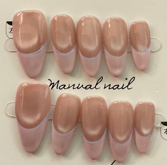 Silk Blush Press On Nails