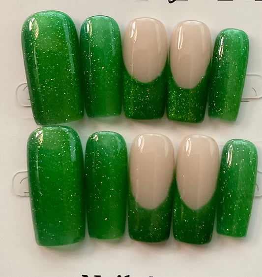 Emerald Press On Nails