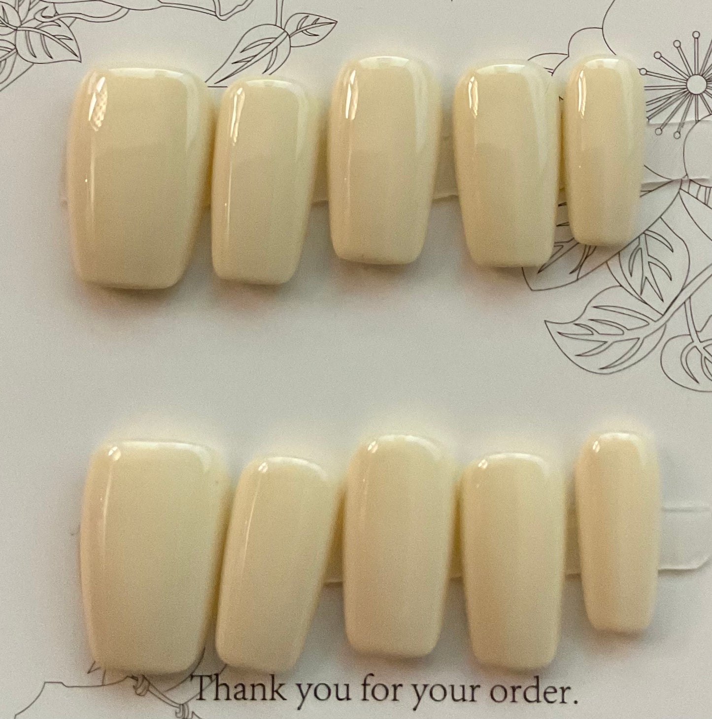 Neutral Color Press On Nails