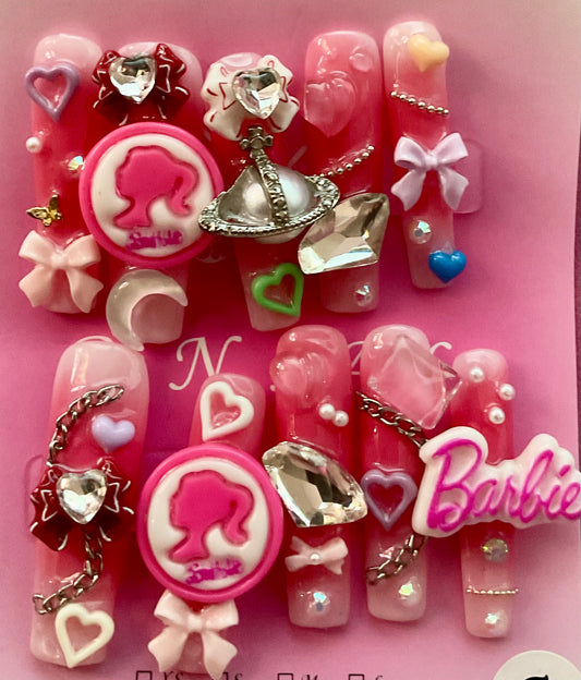 A Little Bit Of Barbie Press On Nails