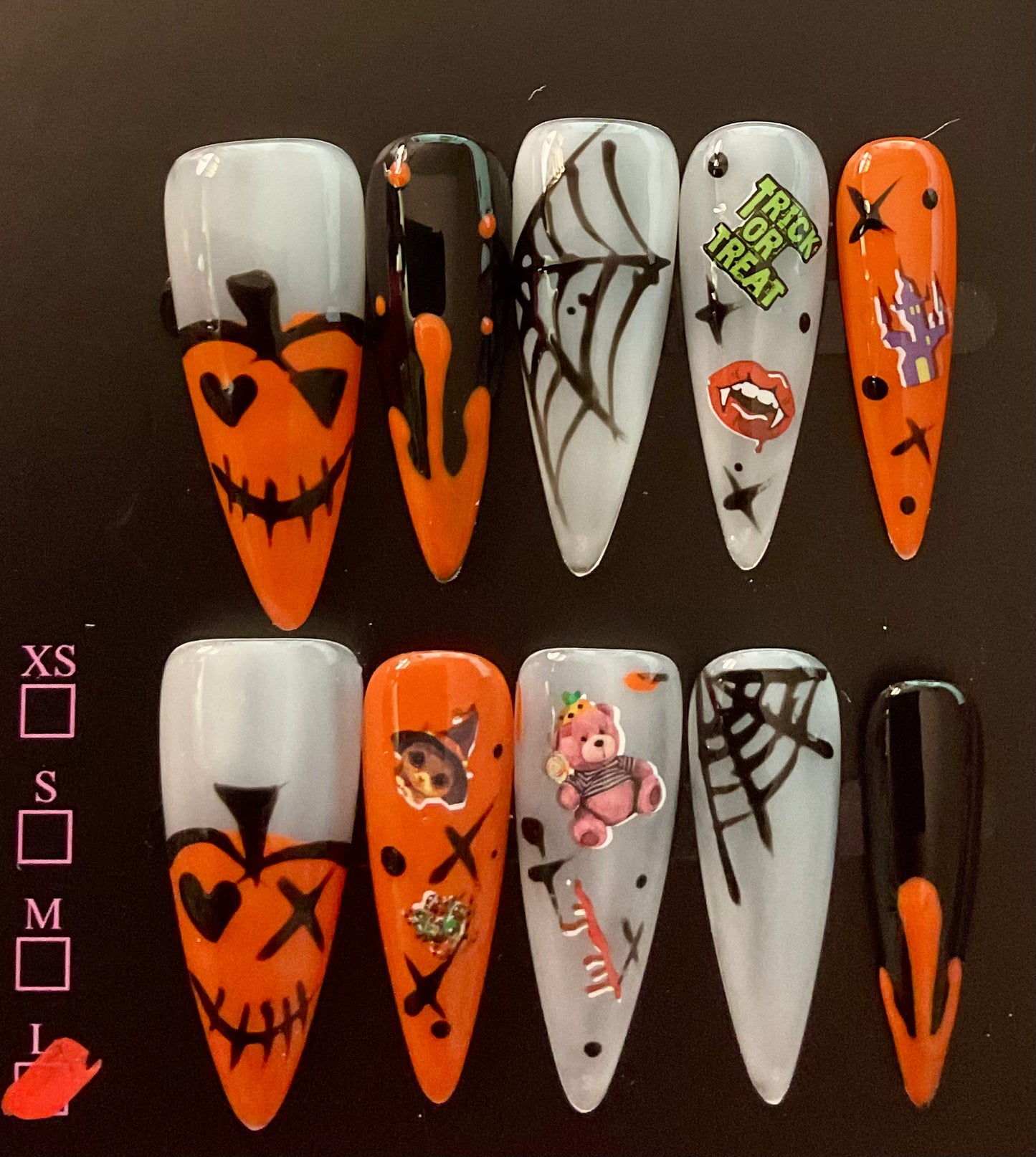Spooky Stitch Press On Nails