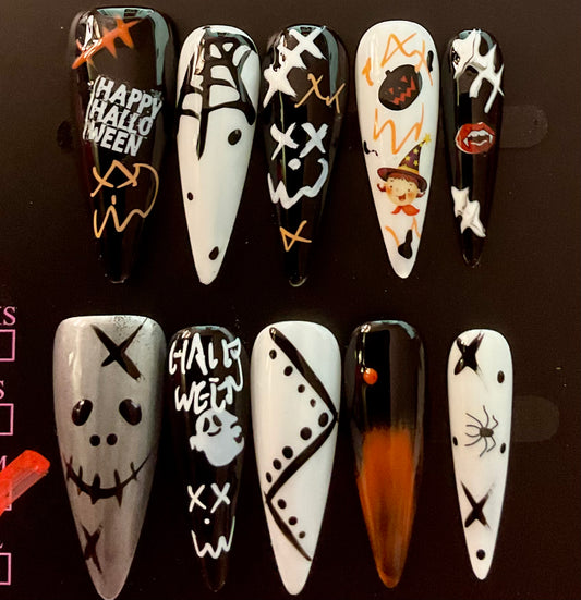 Spooky Stitch Press On Nails