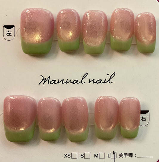 French Tips Press On Nails