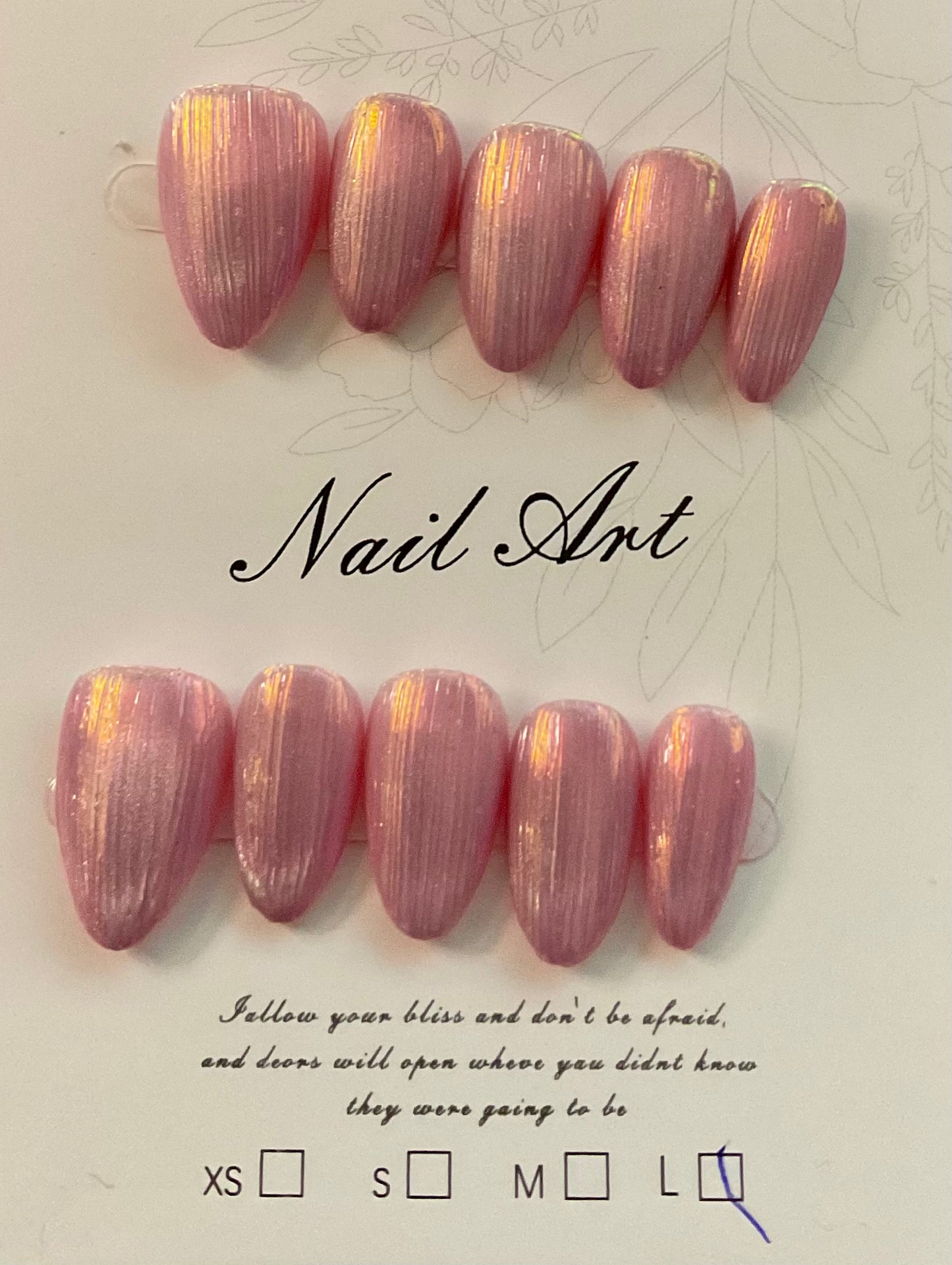 Iridescent Chrome Press On Nails