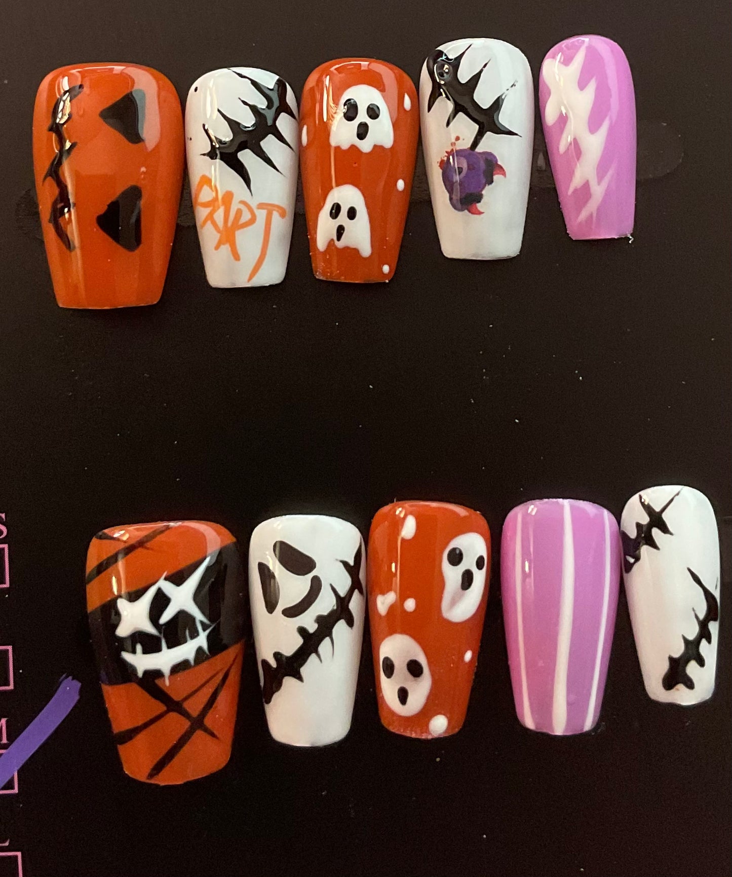 Haunted Halloween Press On Nails
