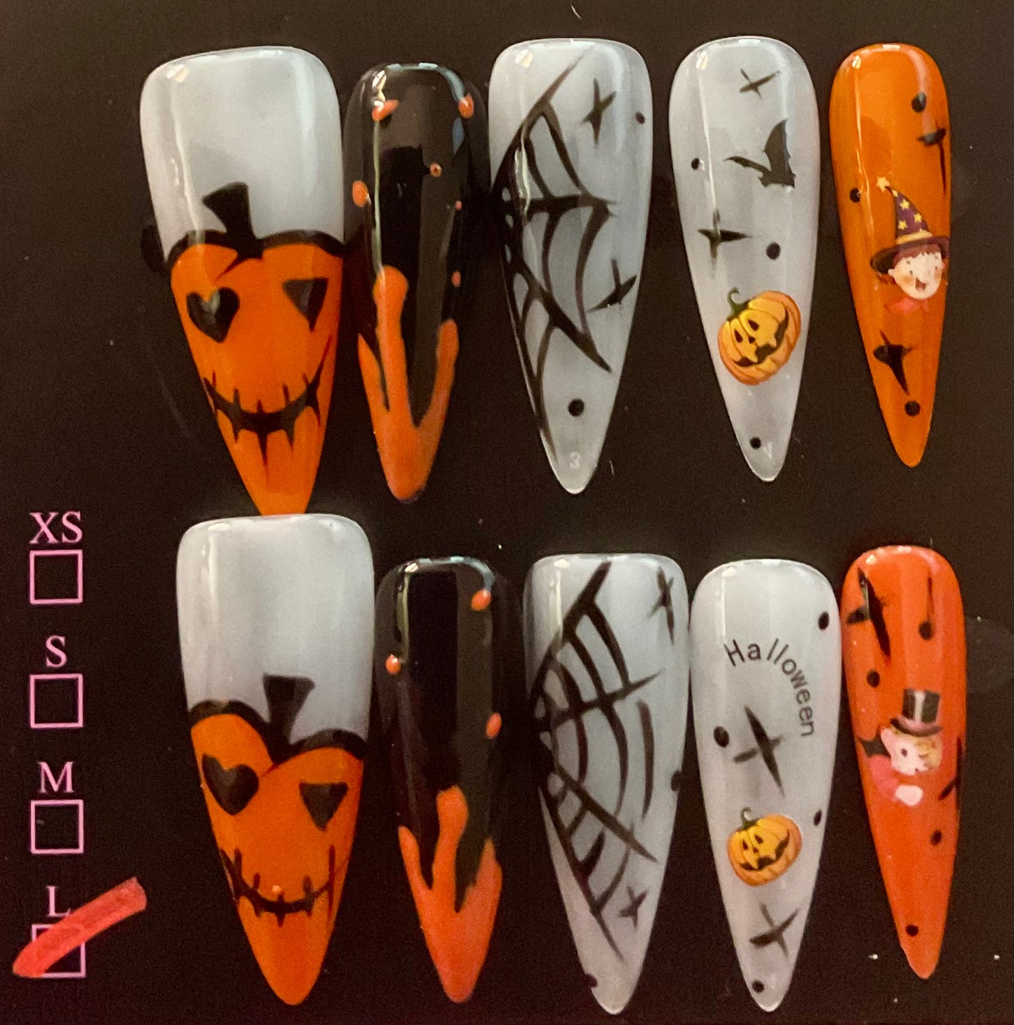 Spooky Stitch Press On Nails