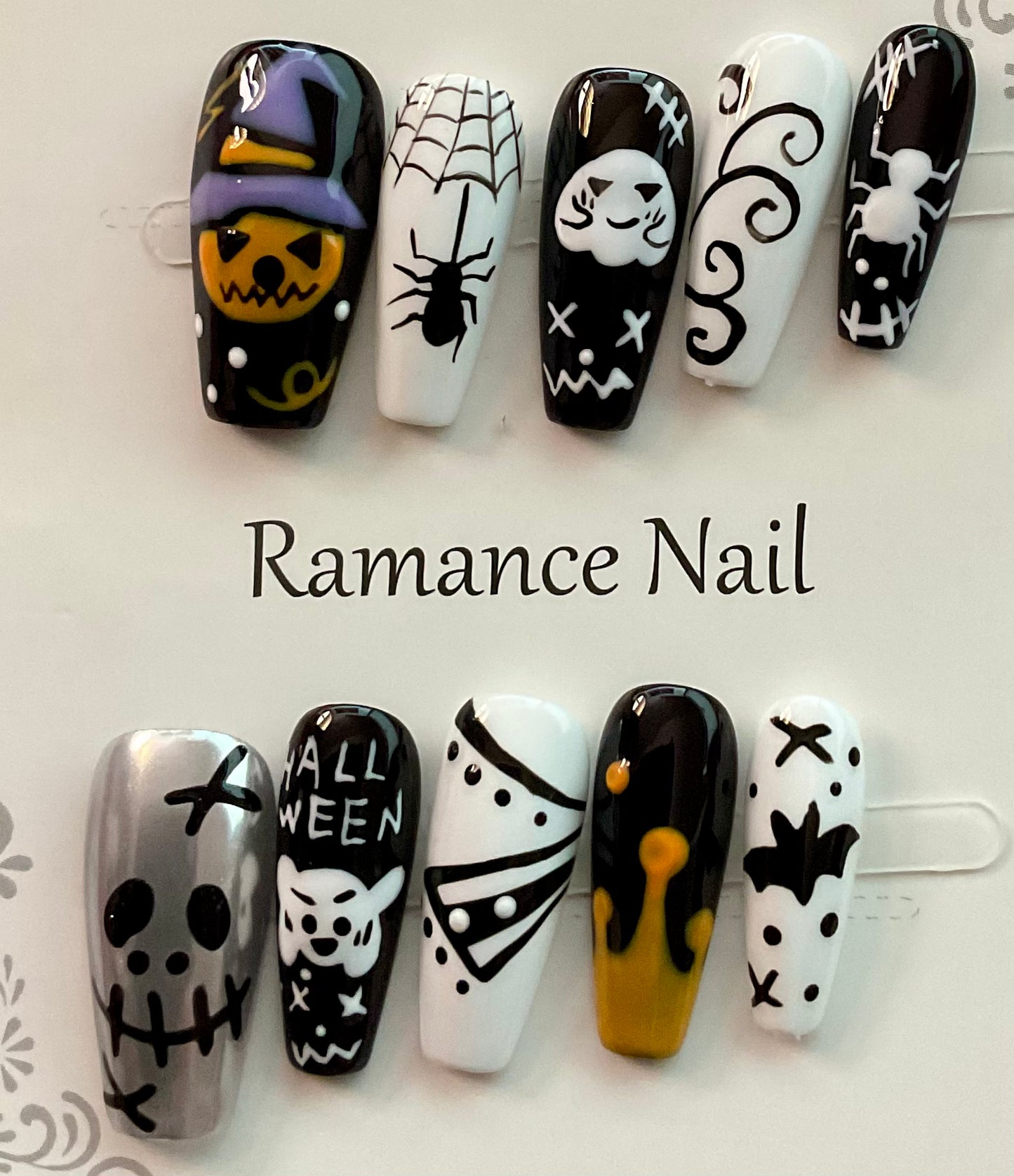 Spooky Night Press On Nails