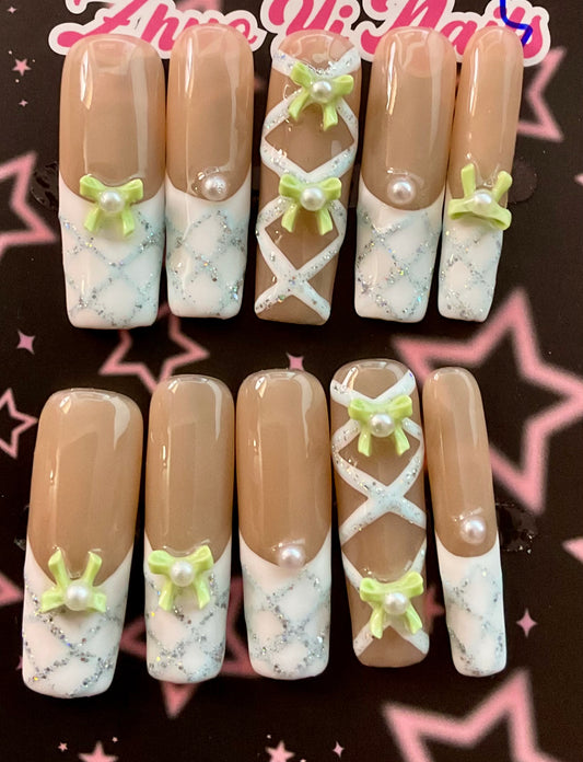Ballet Ribbon Press On Nails