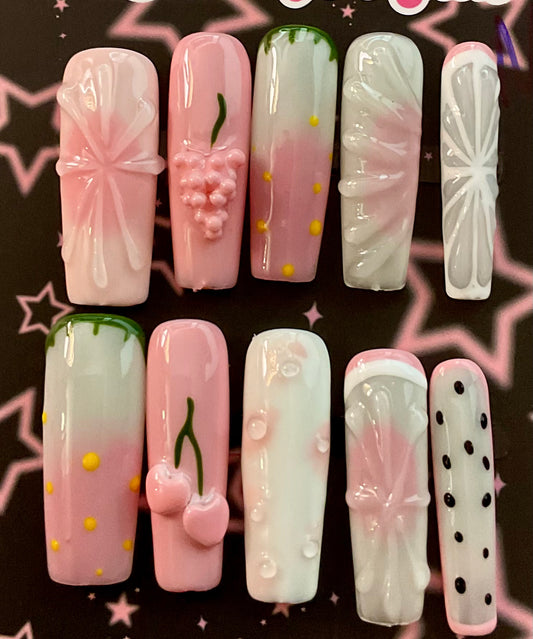 Blush Cherry Blossom Press On Nails