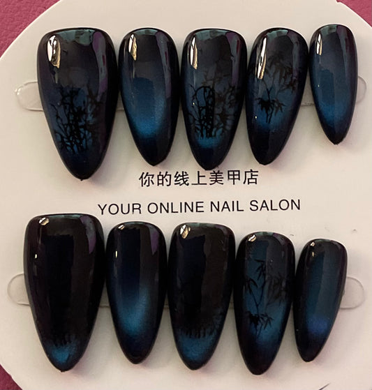 Midnight Forest Press On Nails