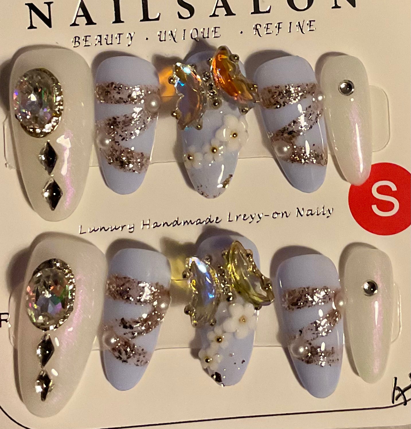 Iridescent Butterfly Dreams Press On Nails