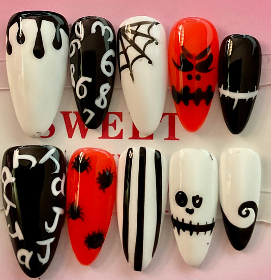 Jack Skelton Inspired Press On Nails