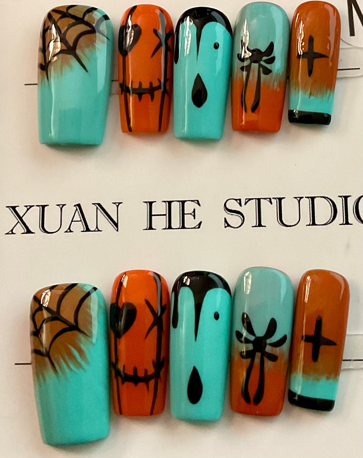Pumpkin Patch Press On Nails