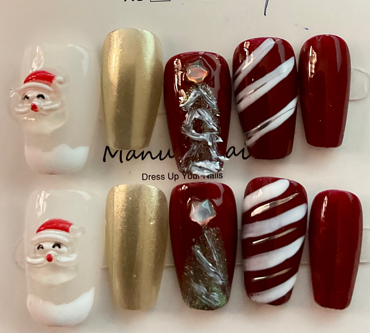 Jolly Holiday Press On Nails