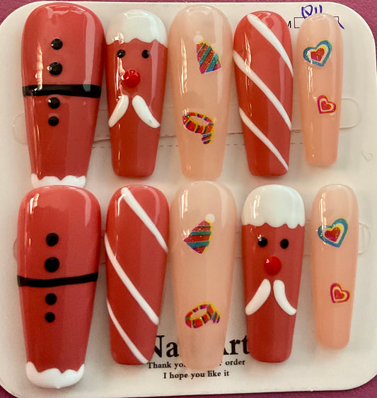 Cozy Christmas Press On Nails