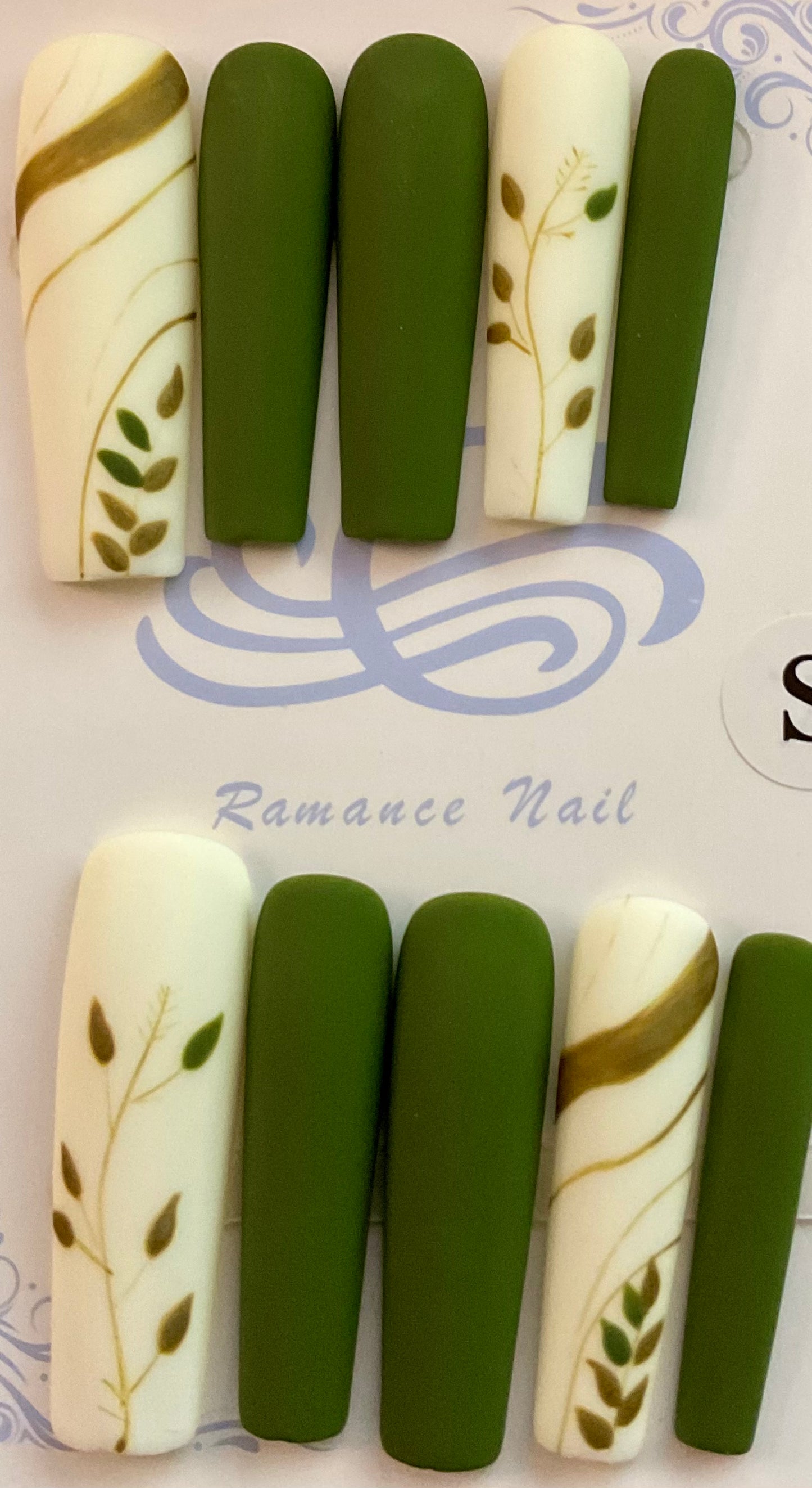 Olive Grove Elegance Press On Nails