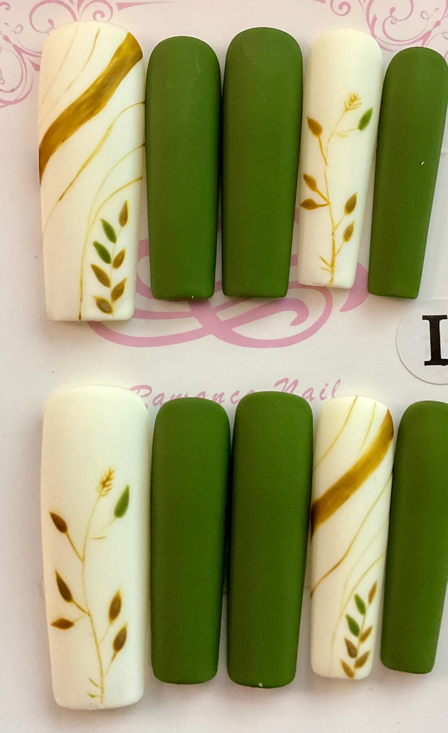 Olive Grove Elegance Press On Nails