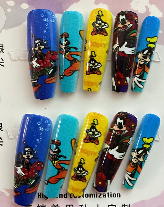 Goofy Press On Nails