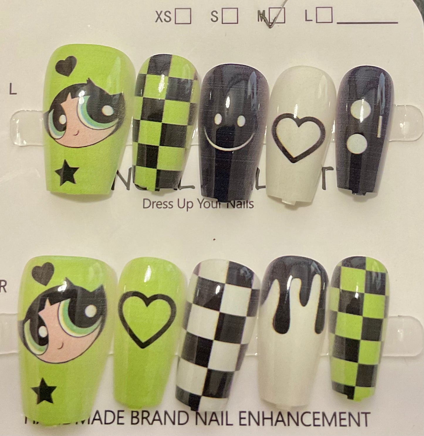 Buttercup Powderpuff Girls Press On Nails