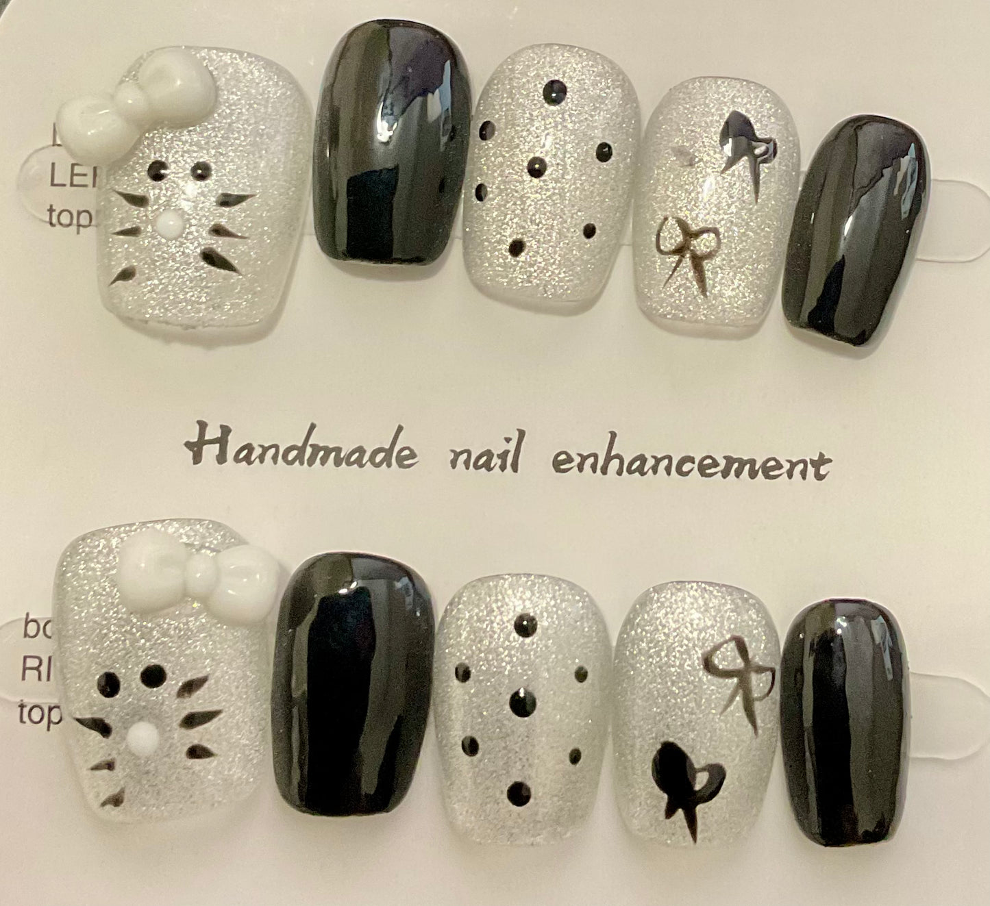 Purr-Fectly Pearlescent Cat Press On Nails