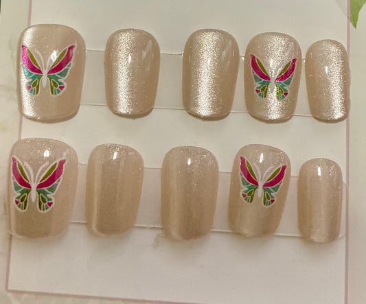 Butterfly Bliss Press On Nails