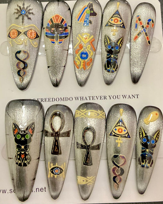 Pharaoh's Touch Press On Nails