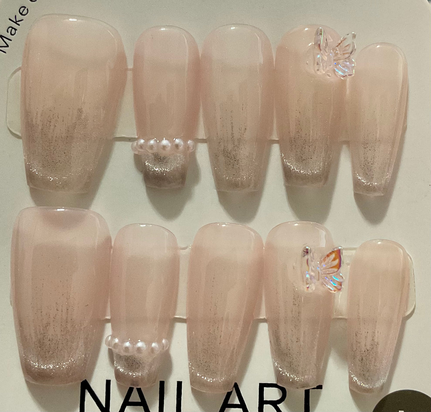 Soft Pink Ombre Press On Nails