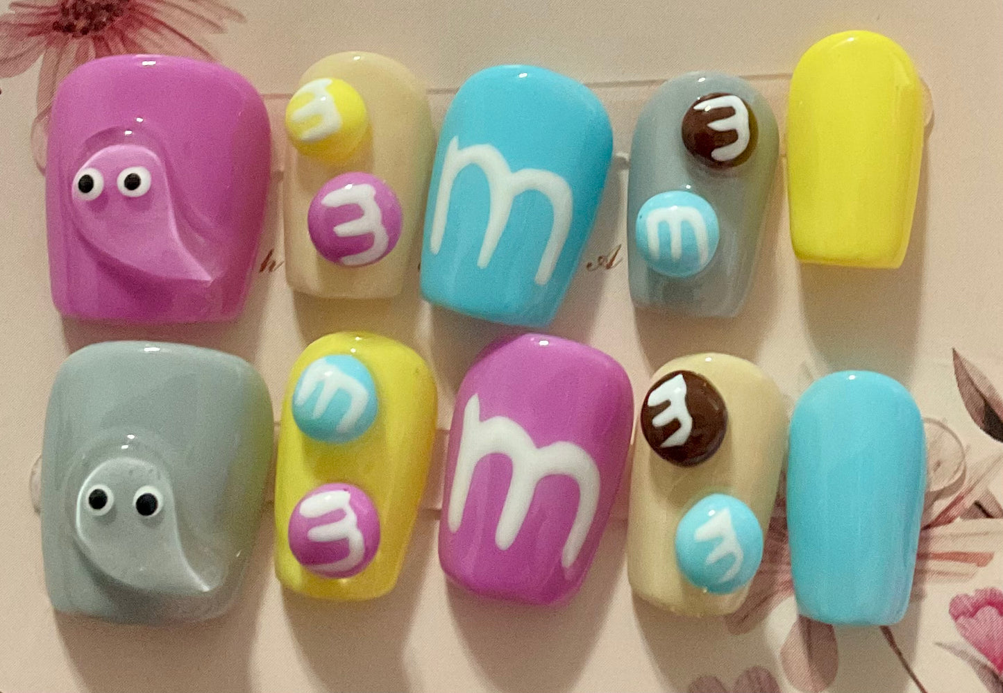 M&M Press On Nails