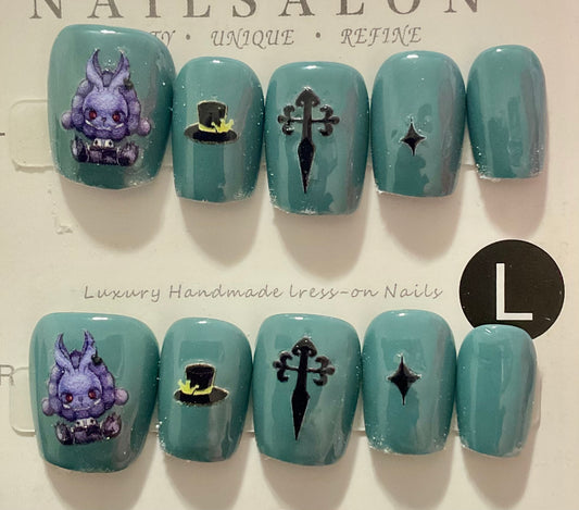 Gothic Fantasy Press On Nails