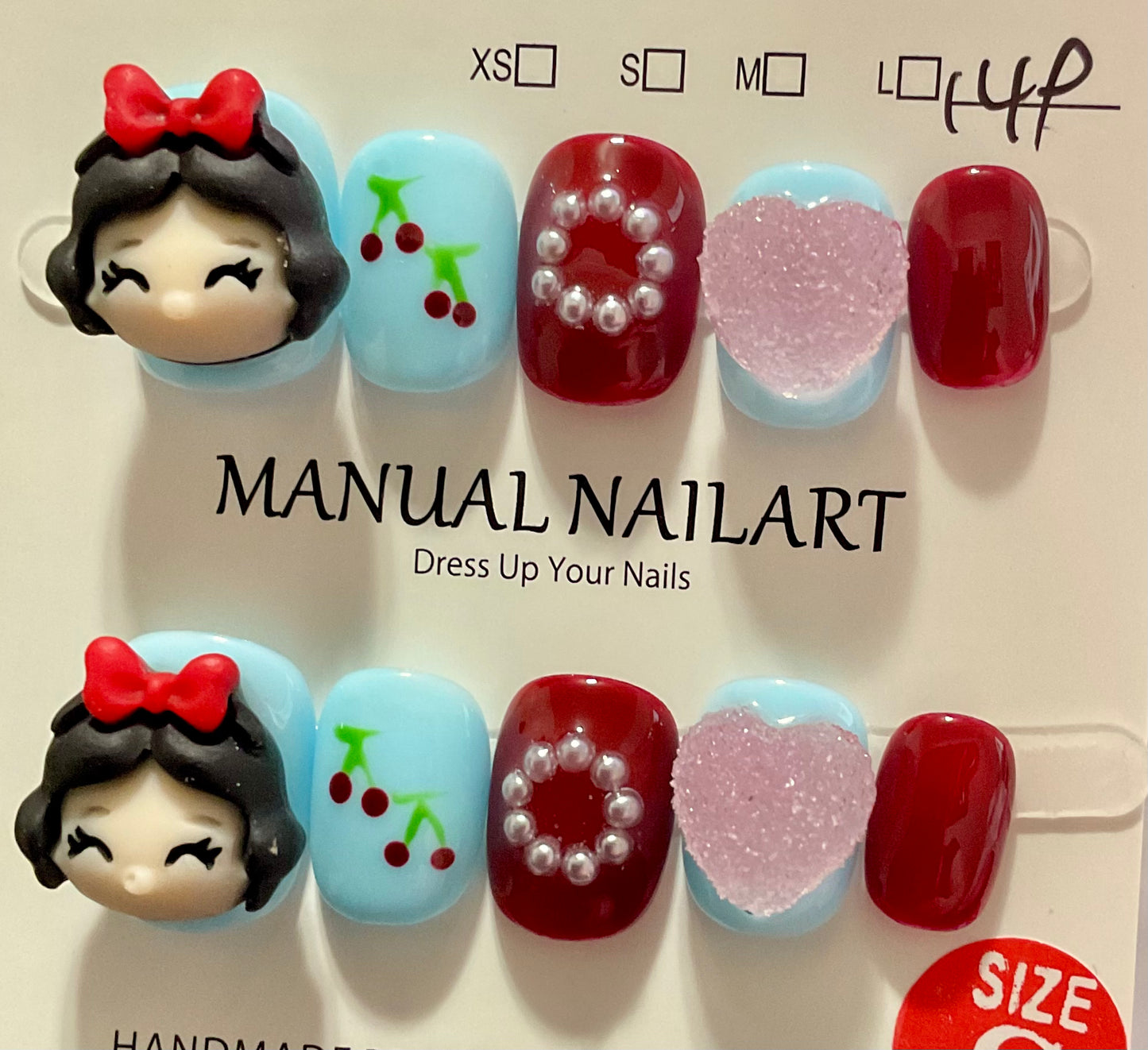 Snow White 3D Press On Nails