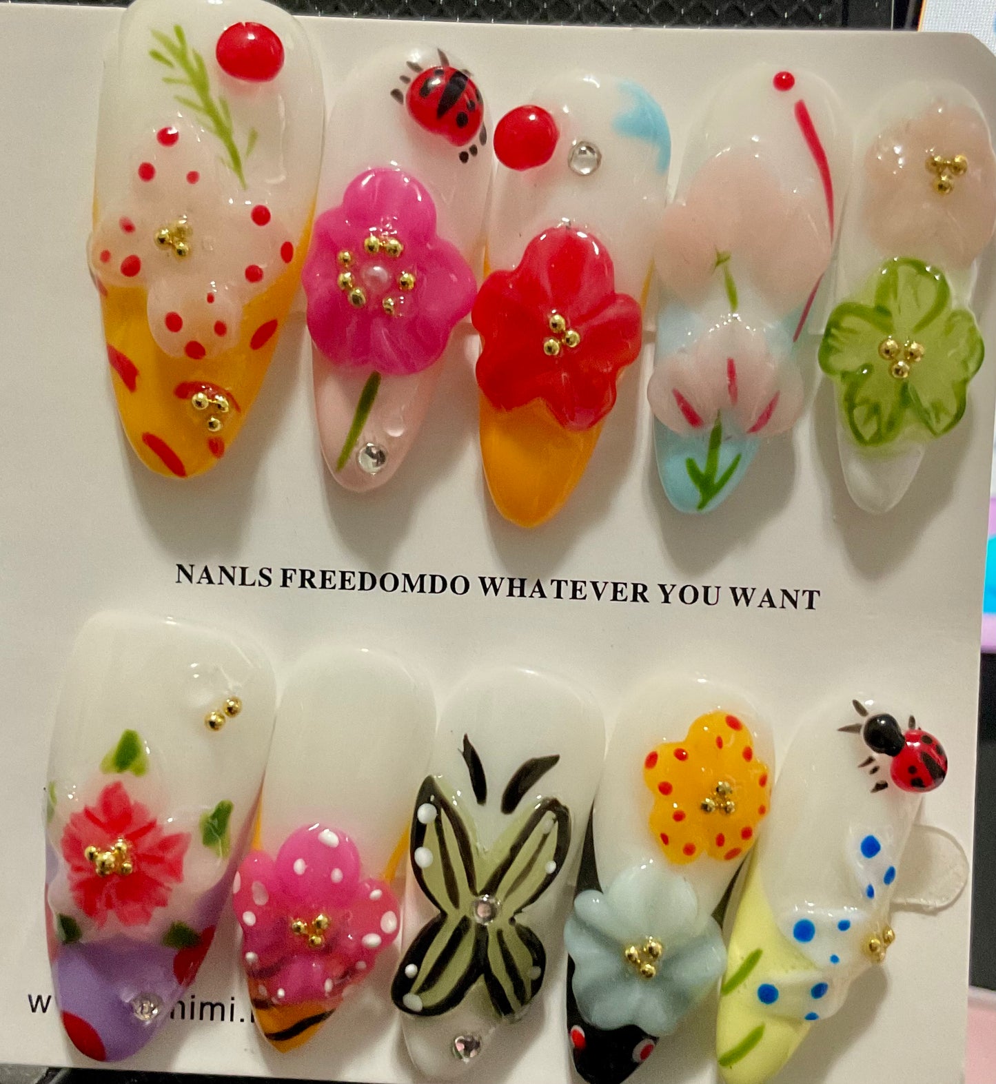 Spring Garden Press On Nails