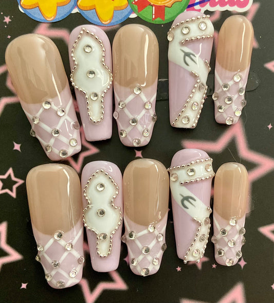 Luxury Bedazzled Press On Nails