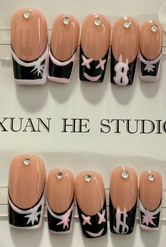 Luxury Dollar Sign Press On Nails