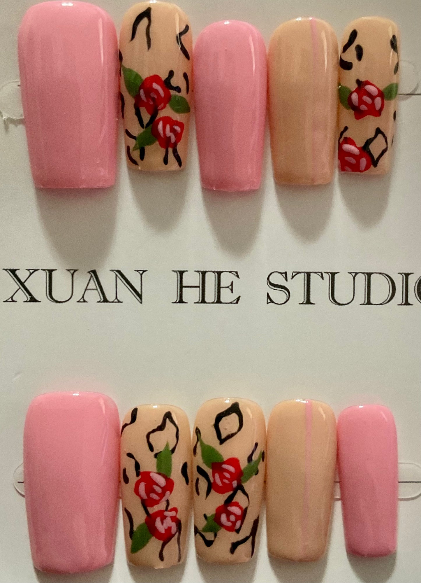 Romantic Rose Press On Nails